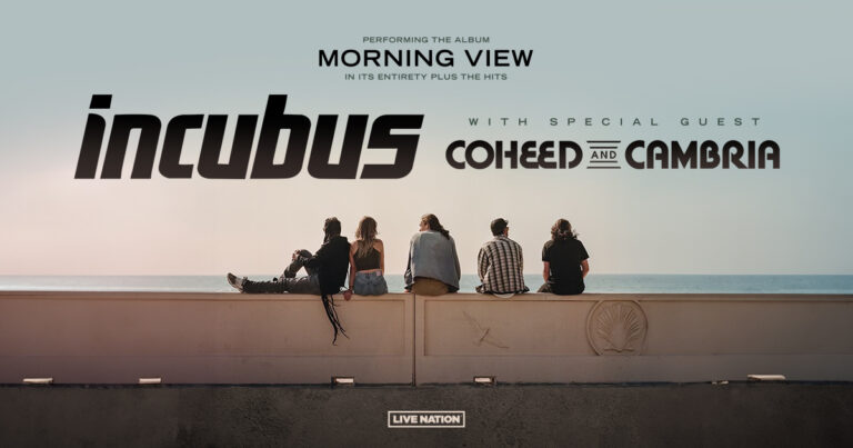 INCUBUS ANNOUNCES 2024 US ARENA TOUR PERFORMING THE ICONIC ALBUM “MORNING VIEW” IN ITS ENTIRETY PLUS THE HITS